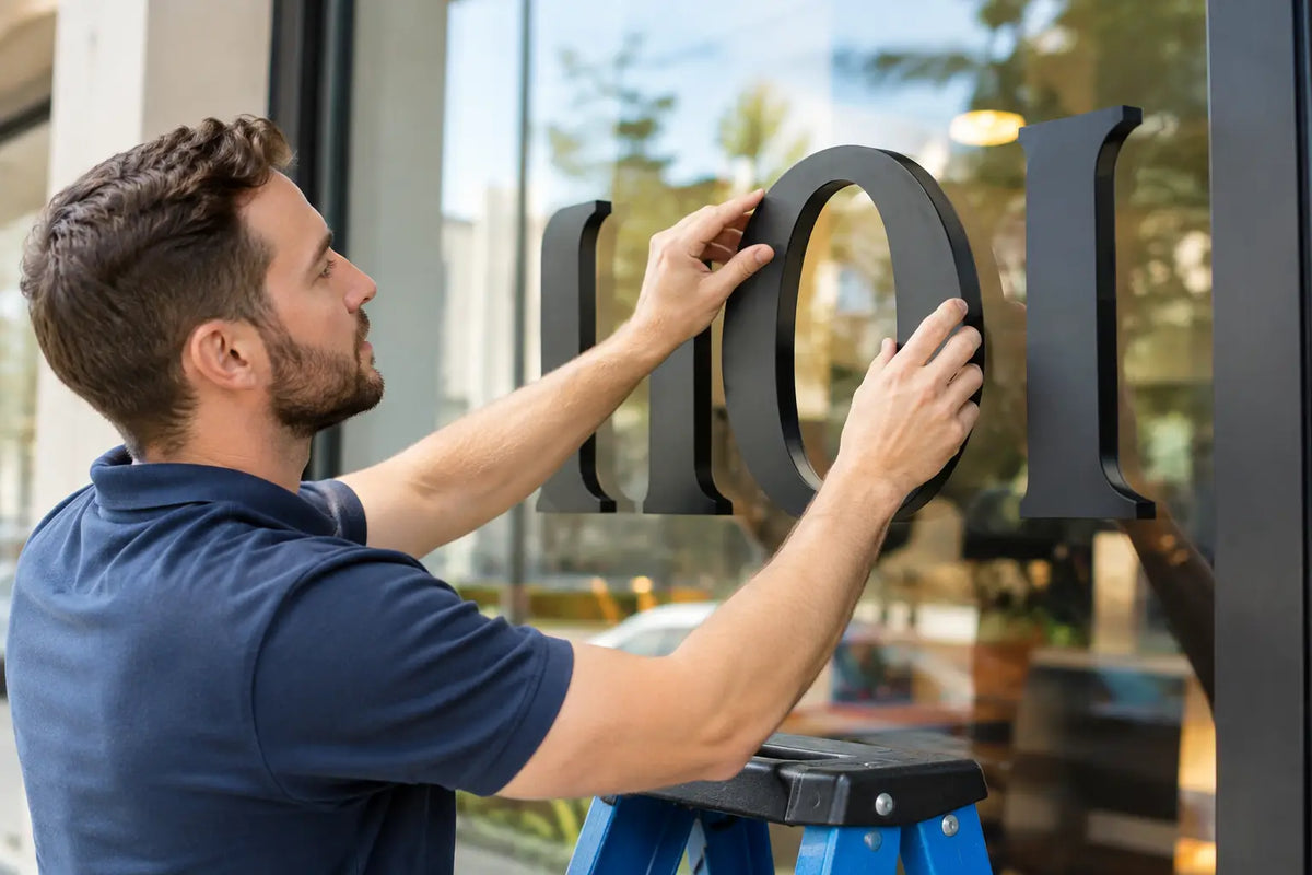 How to Install Storefront Lettering That Lasts