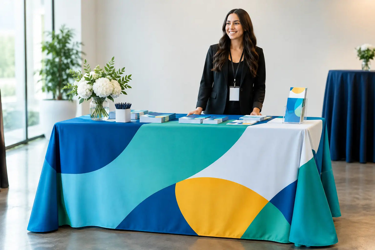 How to Brand Event Tablecloths That Get Seen