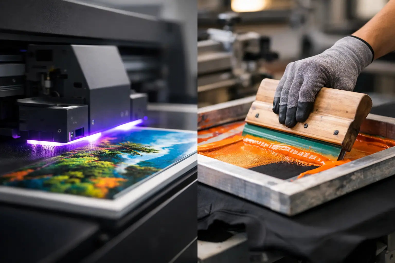 UV Printing vs Screen Printing Explained