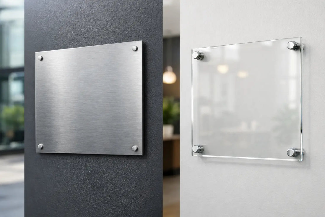 Aluminum Signs vs Acrylic Signs for Business