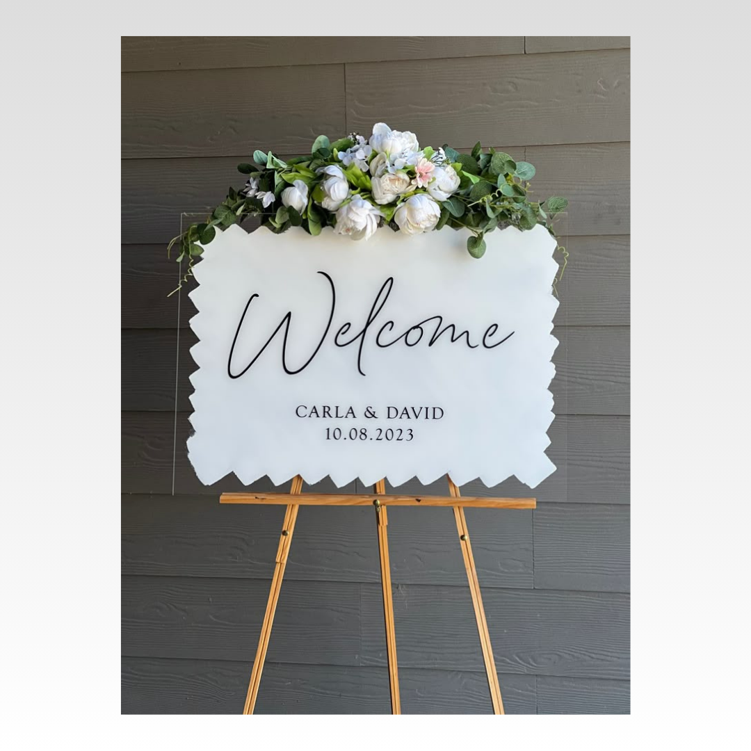 White Acrylic Signs