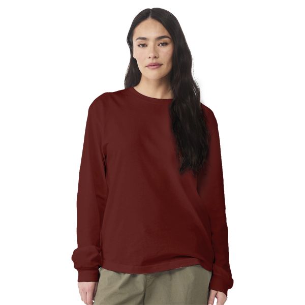 Women's Long Sleeve Shirts Bella + Canvas Unisex 6oz Heavyweight Long-Sleeve T-Shirt | 3511