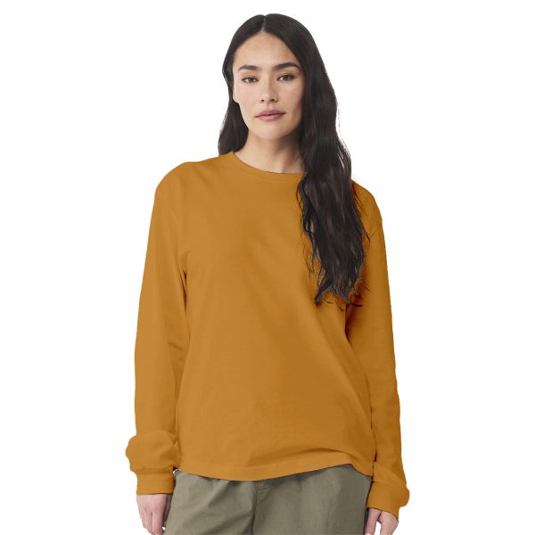 Women's Long Sleeve Shirts Bella + Canvas Unisex 6oz Heavyweight Long-Sleeve T-Shirt | 3511