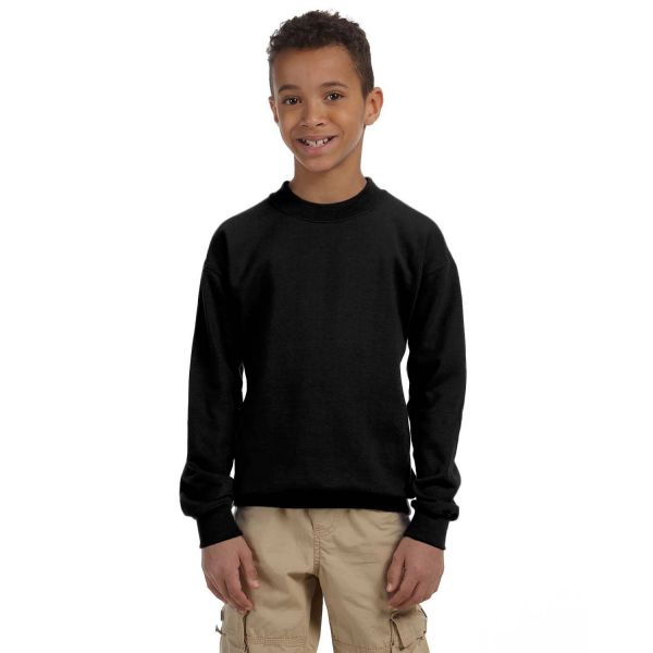 Kid's & Youth's Sweatshirts Gildan Youth Heavy Blend 13.3 oz./lin. yd., 50/50 Fleece Crew | G180B