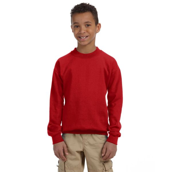Kid's & Youth's Sweatshirts Gildan Youth Heavy Blend 13.3 oz./lin. yd., 50/50 Fleece Crew | G180B