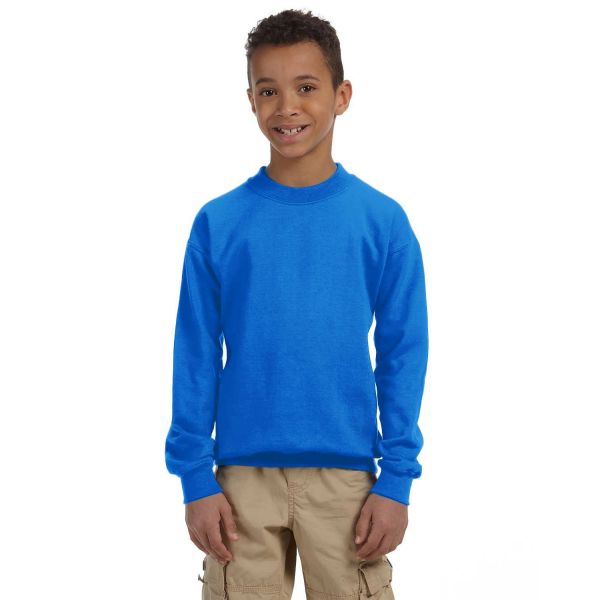 Kid's & Youth's Sweatshirts Gildan Youth Heavy Blend 13.3 oz./lin. yd., 50/50 Fleece Crew | G180B
