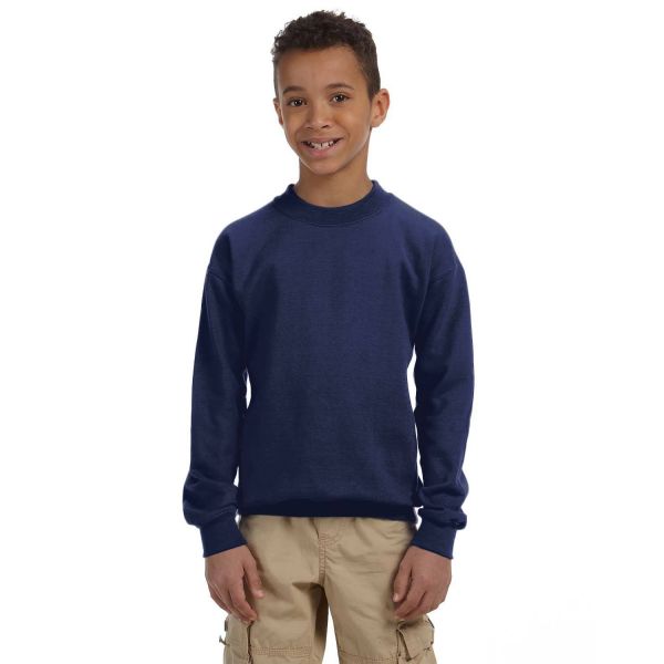 Kid's & Youth's Sweatshirts Gildan Youth Heavy Blend 13.3 oz./lin. yd., 50/50 Fleece Crew | G180B