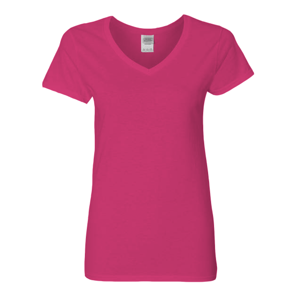 Women’s T-Shirts Gildan Heavy Cotton™ Women’s V-Neck T-Shirt | 5V00L