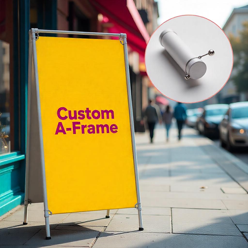 A-Frame Banner Display