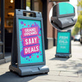 Wheeled Snap Sign