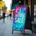 Metal A-Frame Sign