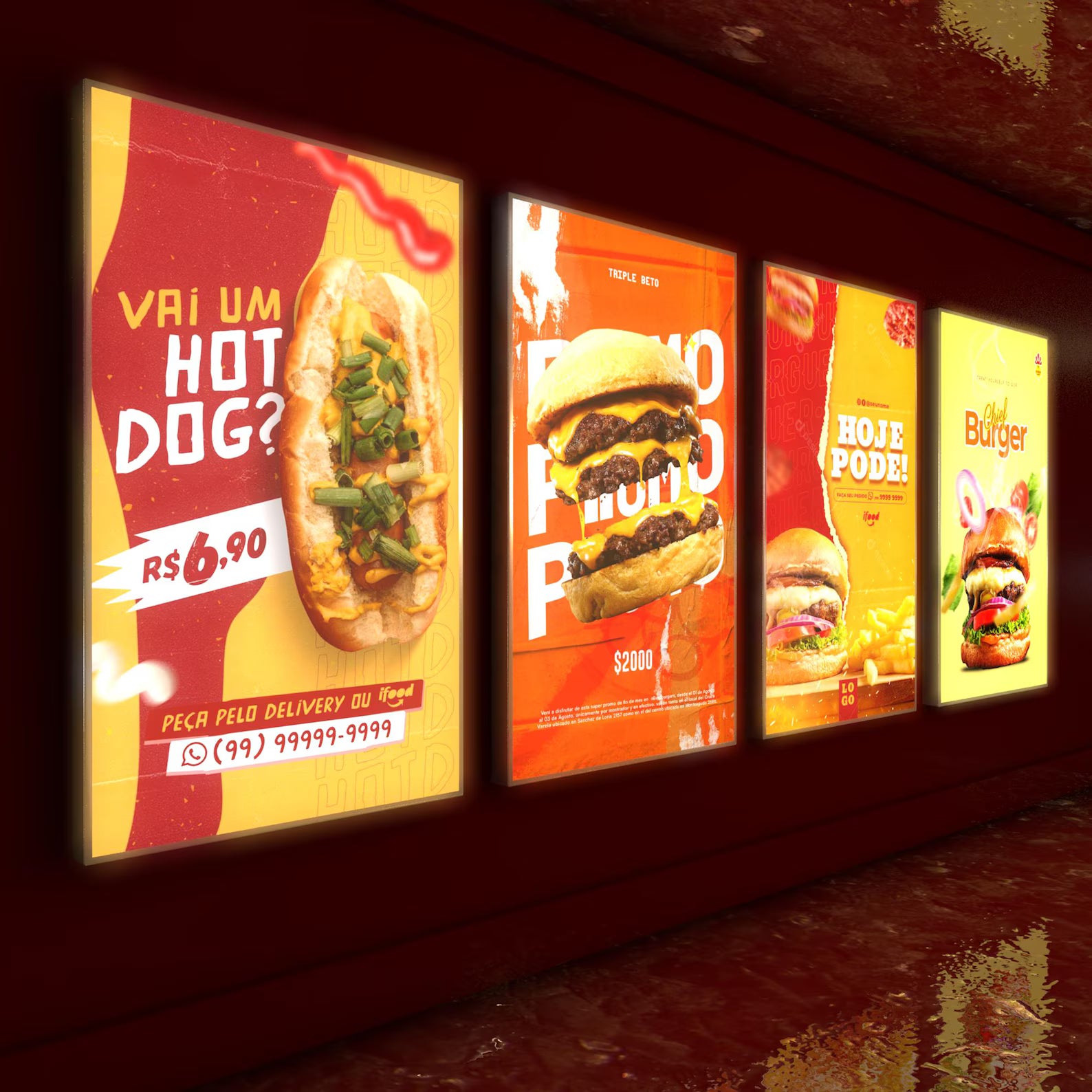 Backlit Film Posters