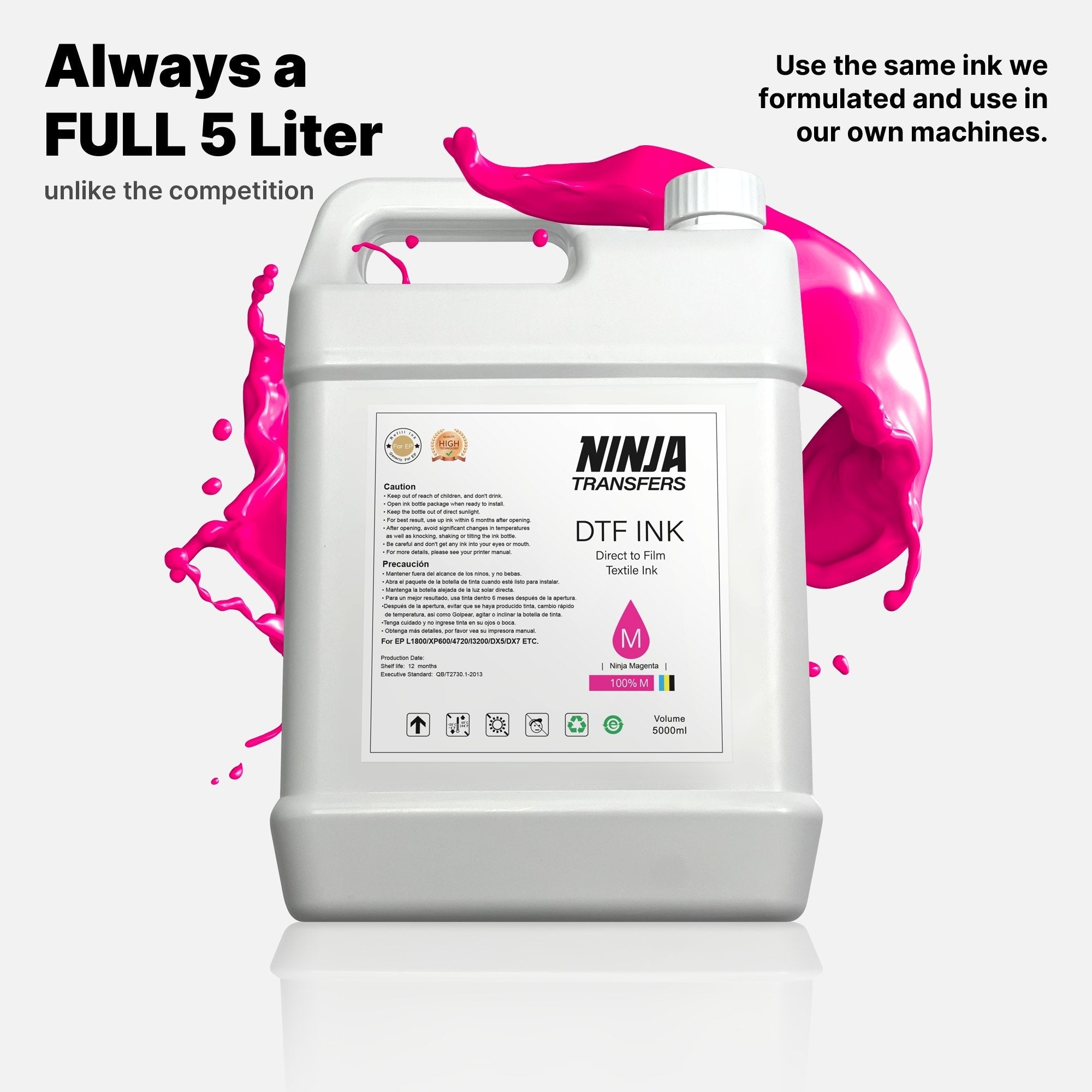 Premium DTF Ink 5 Liters